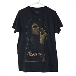 Vintage Y2K The DOORS Jim Morrison Black T-shirt Size Large
